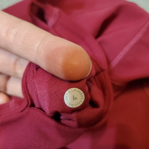 NWOT Lululemon Align High-Rise Pant. Crop. Pockets. Pink, "Pomegranate". Size 4. - Picture 6 of 13